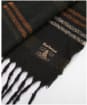 Barbour Alston Stripe Scarf - Forest Green Mix