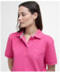 Women's Barbour Bowford Polo Top - Rose Pink