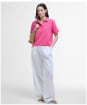 Women's Barbour Bowford Polo Top - Rose Pink
