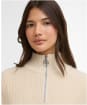 Women's Barbour International Kennedy Knitted Jumper - Bone White