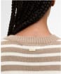 Women's Barbour Rosie Knitted Jumper - Fawn / Ecru Stripe