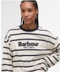 Women's Barbour Maeve Top - Ecru / Dark Navy Stripe