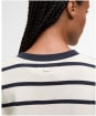 Women's Barbour Maeve Top - Ecru / Dark Navy Stripe