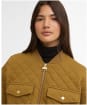 Women's Barbour International Katya Sweat Bomber - Antique Bronze