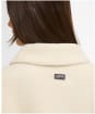 Women's Barbour International Rae Fleece Overshirt - Bone White