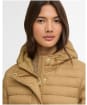 Women's Barbour International Longline Jada Puffer Jacket - Antique Bronze