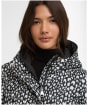 Women's Barbour International Printed Jada Puffer Jacket - Snow Leopard Print