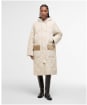 Women's Barbour Braidley Quilted Jacket - Oatmeal / Ancient Tartan