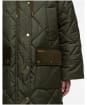 Women's Barbour Braidley Quilted Jacket - Olive / Ancient Tartan