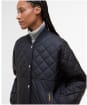Women's Barbour Wetherby Quilted Jacket - Dark Navy / Dress Tartan