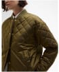 Women's Barbour Wetherby Quilted Jacket - Golden Olive / Ancient Tartan