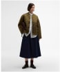 Women's Barbour Wetherby Quilted Jacket - Golden Olive / Ancient Tartan