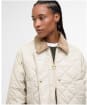 Women's Barbour Aldburgh Quilted Jacket - Oatmeal / Ancient Tartan