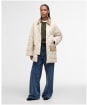 Women's Barbour Aldburgh Quilted Jacket - Oatmeal / Ancient Tartan