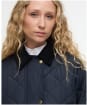 Women's Barbour Aldburgh Quilted Jacket - Navy / Dress Tartan
