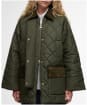 Women's Barbour Aldburgh Quilted Jacket - Olive / Ancient Tartan