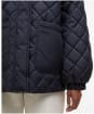 Women's Barbour Laoise Quilted Jacket - Dark Navy / Ancient Tartan