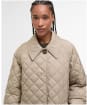 Women's Barbour Cara Quilted Jacket - Honey / Ancient Poplar