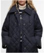 Women's Barbour Cara Quilted Jacket - Dark Navy / Ancient
