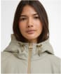 Women's Barbour International Jourdaine Showerproof Jacket - Glacier Grey / Antique Bronze