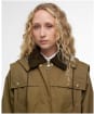 Women's Barbour Bilsdale Showerproof Jacket - Golden Olive / Ancient Tartan