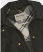 Women's Barbour Fia Showerproof Jacket - Sage / Ancient Poplar Tartan