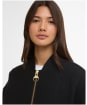 Women's Barbour International Monique Wool Bomber Jacket - Black