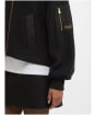 Women's Barbour International Monique Wool Bomber Jacket - Black