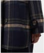 Women's Barbour Tara Wool Coat - Navy Windowpane