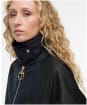 Women's Barbour Kearton Waxed Jacket - Royal Navy / Black / Dress Tartan