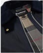 Women's Barbour Kearton Waxed Jacket - Royal Navy / Black / Dress Tartan