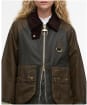 Women's Barbour Kearton Waxed Jacket - Archive Olive / Beech / Ancient Tartan