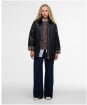 Women's Barbour Kettlewell Waxed Jacket - Royal Navy / Black / Dress Tartan