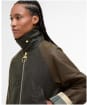 Women's Barbour Kettlewell Waxed Jacket - Archive Olive / Beech / Ancient Tartan
