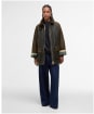 Women's Barbour Kettlewell Waxed Jacket - Archive Olive / Beech / Ancient Tartan