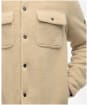 Men's Barbour International Trident Borg Fleece Overshirt - Mist