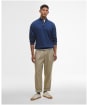 Men’s Barbour Cotton Half Zip Sweater - Inky Marl