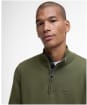 Men’s Barbour Cotton Half Zip Sweater - Wintermoss