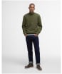 Men’s Barbour Cotton Half Zip Sweater - Wintermoss