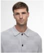 Men's Barbour Falton Knitted Cardigan - Grey Marl