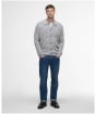 Men's Barbour Falton Knitted Cardigan - Grey Marl