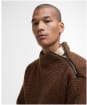 Men's Barbour Gearstone Textured Knit - Umber