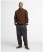 Men's Barbour Gearstone Textured Knit - Umber