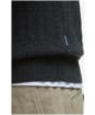 Men's Barbour Smeaton Knitted Polo - Black Marl