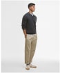 Men's Barbour Smeaton Knitted Polo - Black Marl