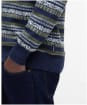 Men's Barbour Topcliffe Fairisle Crew Neck Sweater - Navy