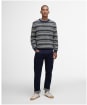 Men's Barbour Topcliffe Fairisle Crew Neck Sweater - Navy