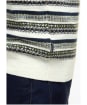 Men's Barbour Topcliffe Fairisle Crew Neck Sweater - Whisper White