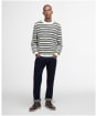 Men's Barbour Topcliffe Fairisle Crew Neck Sweater - Whisper White