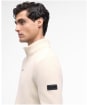 Men's Barbour International Enfield Funnel Neck Jumper - Whisper White